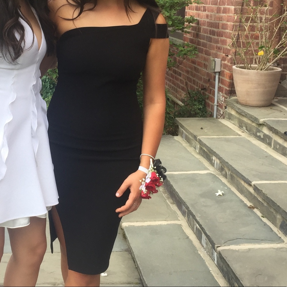 Likely Black One-shoulder Dress.